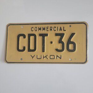 Undated Yukon Commercial Plate